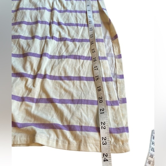 LuLaRoe Joy Vest Cream Purple Stripe Duster Women's Size XS - NWT - Picture 10 of 12